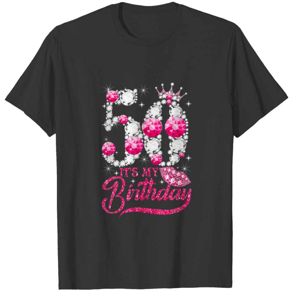 It's My 50Th Birthday, 50 Queen Years Old Shoes Di T-shirt