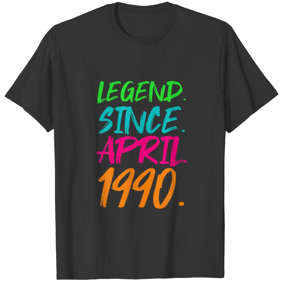 32Nd Birthday Gifts - Legend Since April 1990 T-shirt