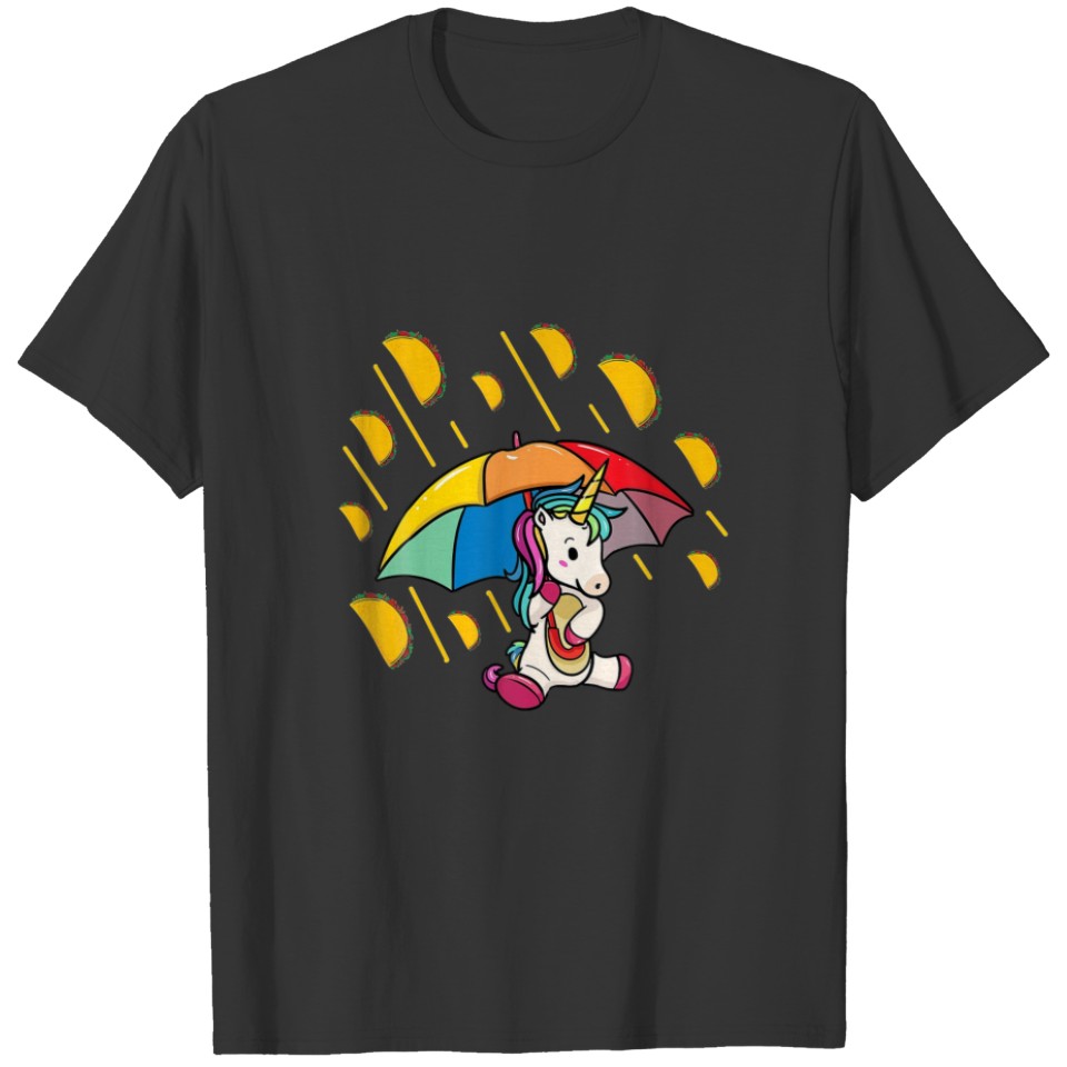 It's Raining Tacos Mexican Taco Tuesday Unicorn Pa T-shirt