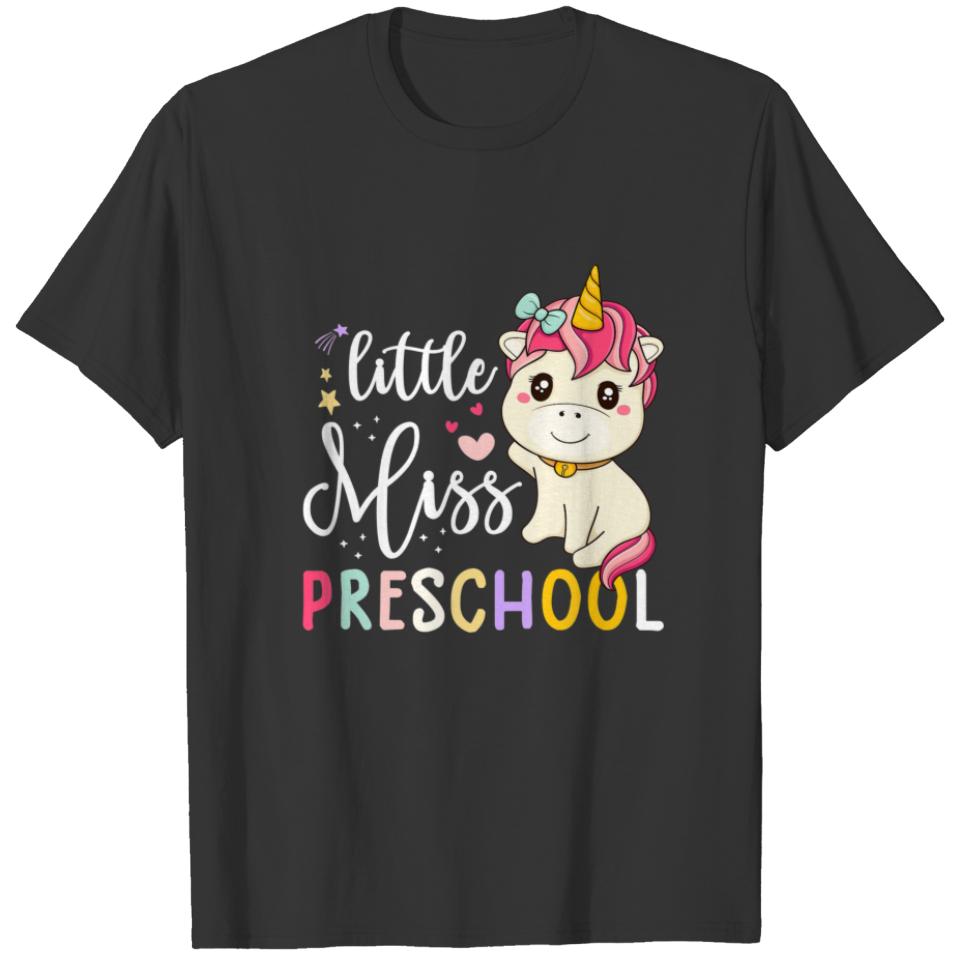 First Day Of School S For Girls Little Miss Presch T-shirt
