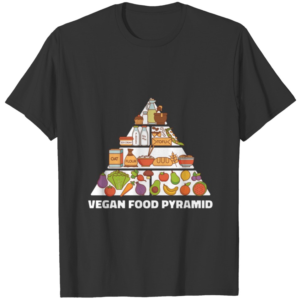 Vegan Food Pyramid Veganism Plant Based Sweat T-shirt