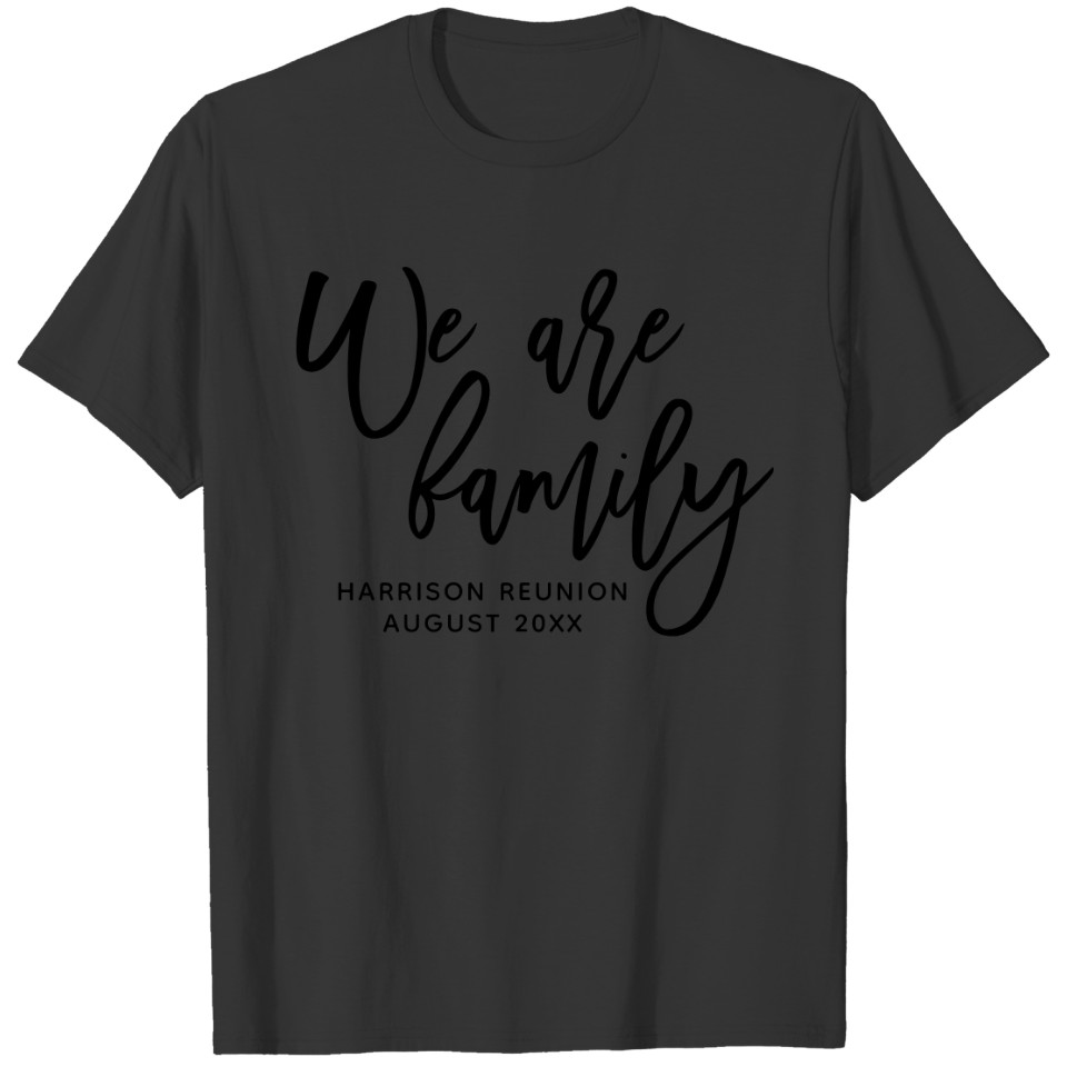 Fun Family Reunion Picnic BBQ Change Font Color T-shirt