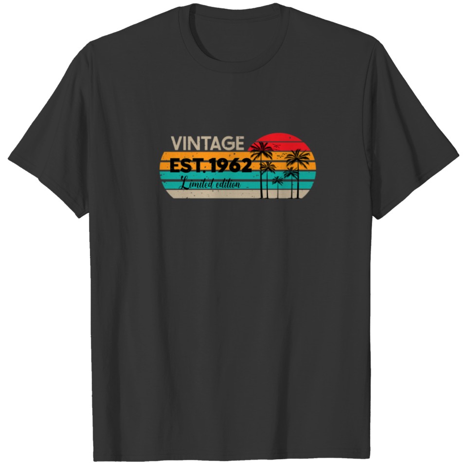 Vintage T S Est 1962 Limited Edition 60Th Birthday T-shirt