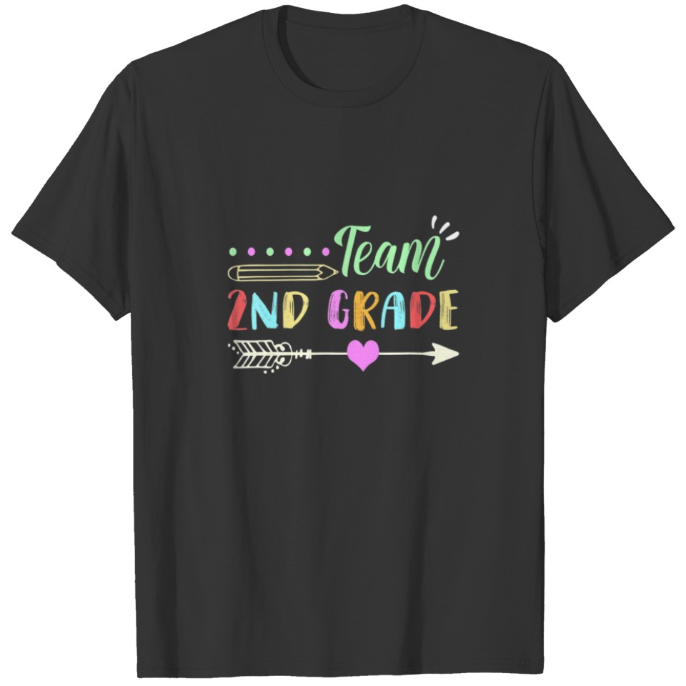First Day Of Team 2Nd Grade Squad Crew Back To Sch T-shirt