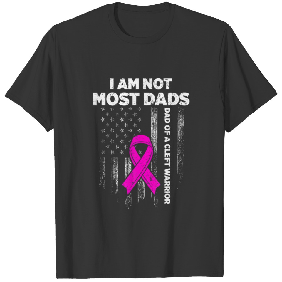 Cleft Palate Lip Most Dad Strong Awareness T-shirt