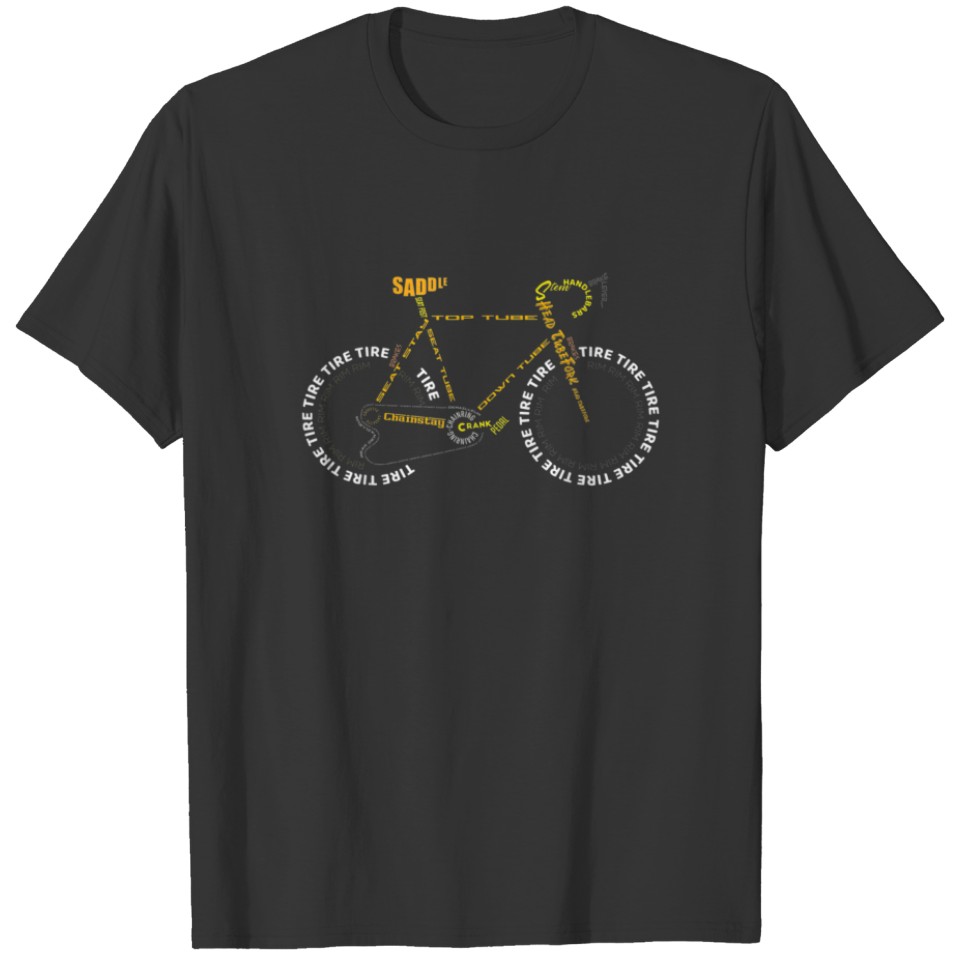 Bicycle Anatomy Clothing | Cute Cycling Is Life Ap T-shirt