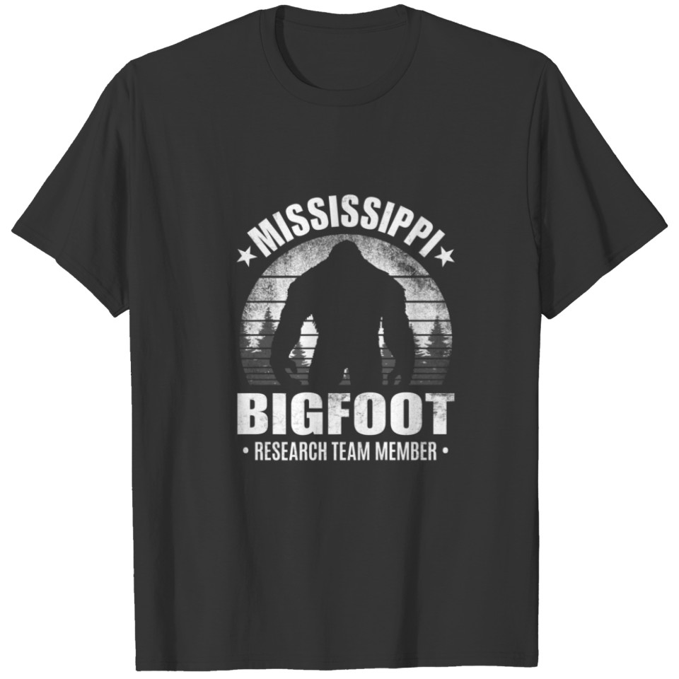 Mississippi Bigfoot Research Team Member Sasquatch T-shirt