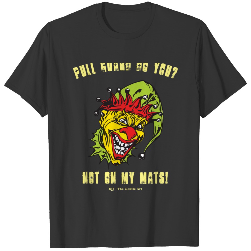BJJ Fully Editable Front And Rear Maniac Jester T-shirt