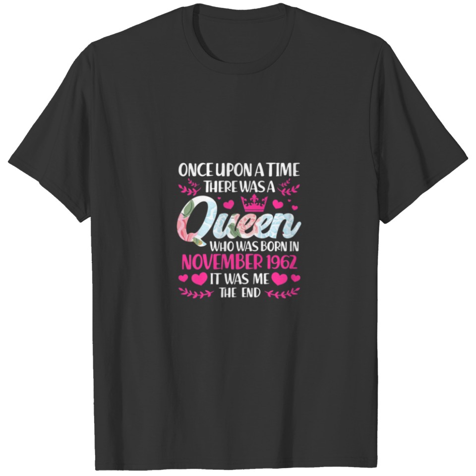 Womens Queen Was Born In November 1962 60Th Birthd T-shirt