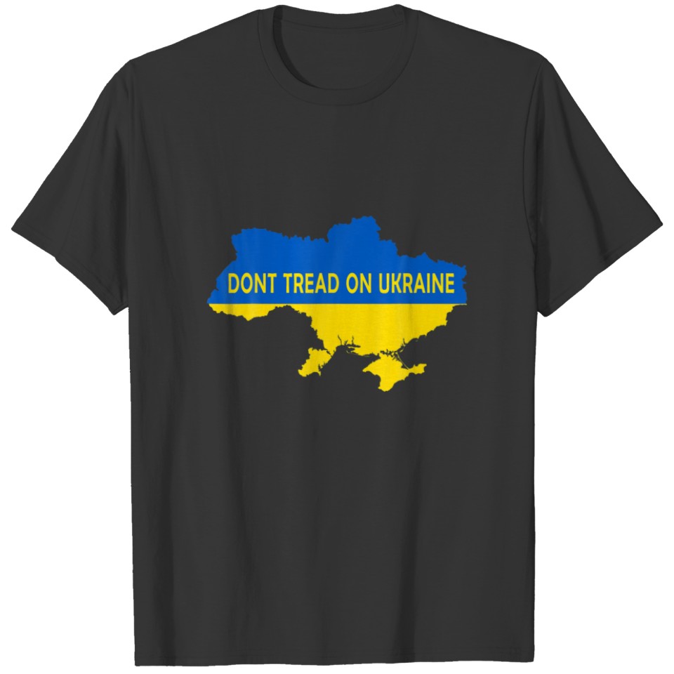 Dont Tread On Ukraine Flag Map T-shirt