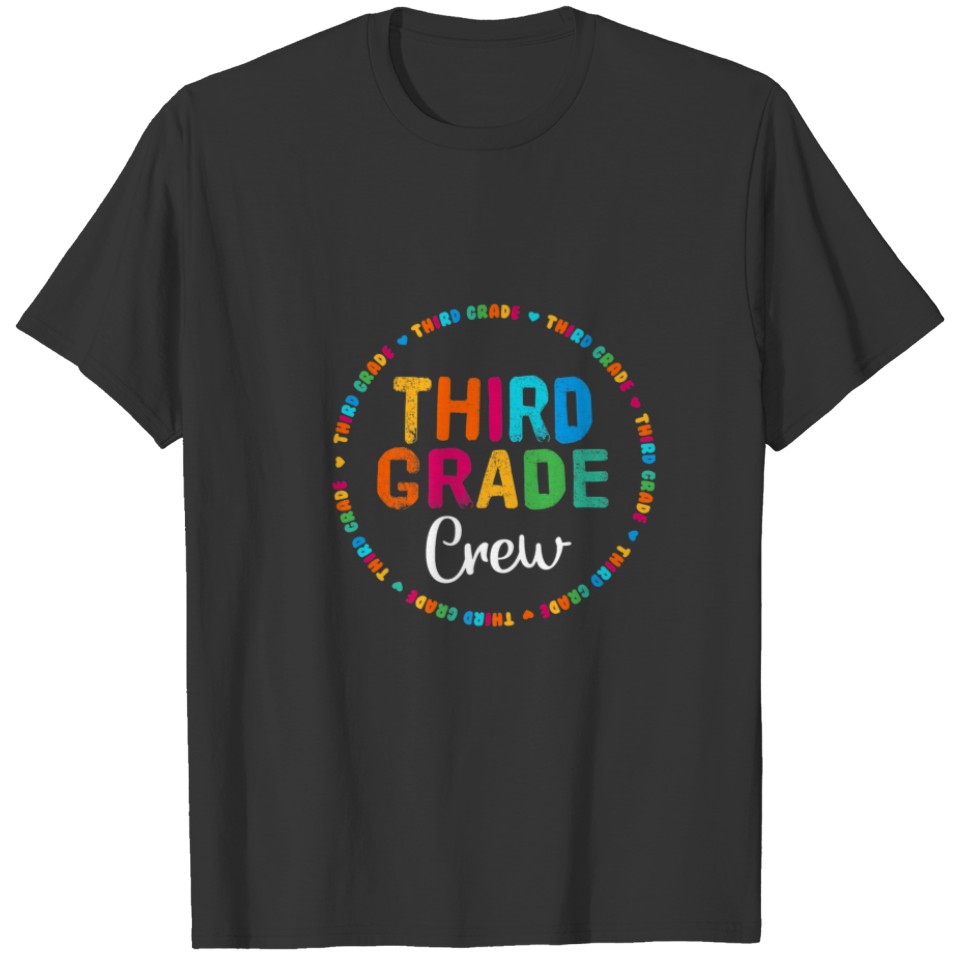 3Th Grade Crew First Day Of School Back To School T-shirt