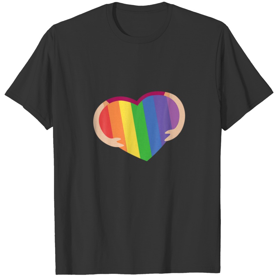 LGBT Queer Pride Social Movement Free Dad Mom Hugs T-shirt