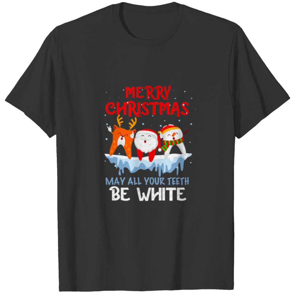 Cool Teeth Santa Claus Dentist Funny Christmas For T-shirt