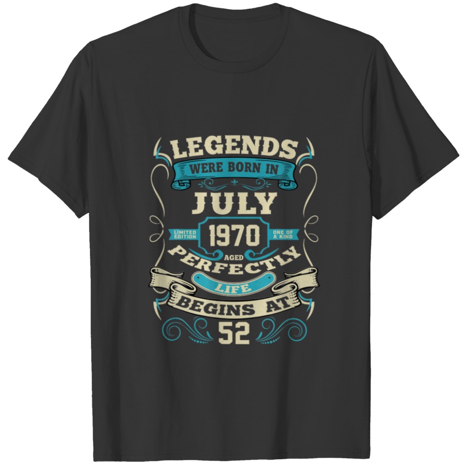 24Th Birthday Legends Were Born In July 1998 T-shirt