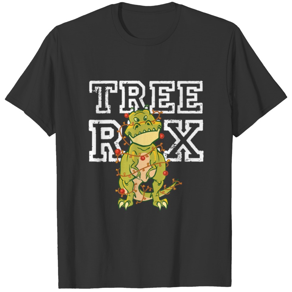 Funny Family Christmas Dinosaur Tree Rex Pajamas B T-shirt