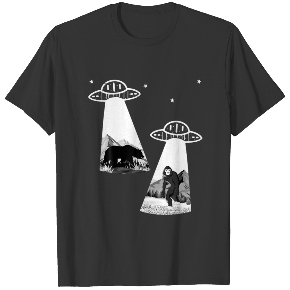 Single Or Taken, Alien UFO Abduction Bigfoot, Spac T-shirt