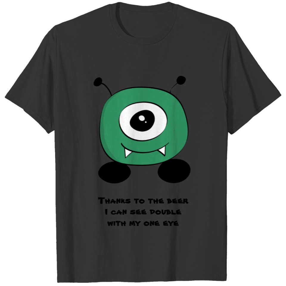 Cute Funny Green Alien T-shirt