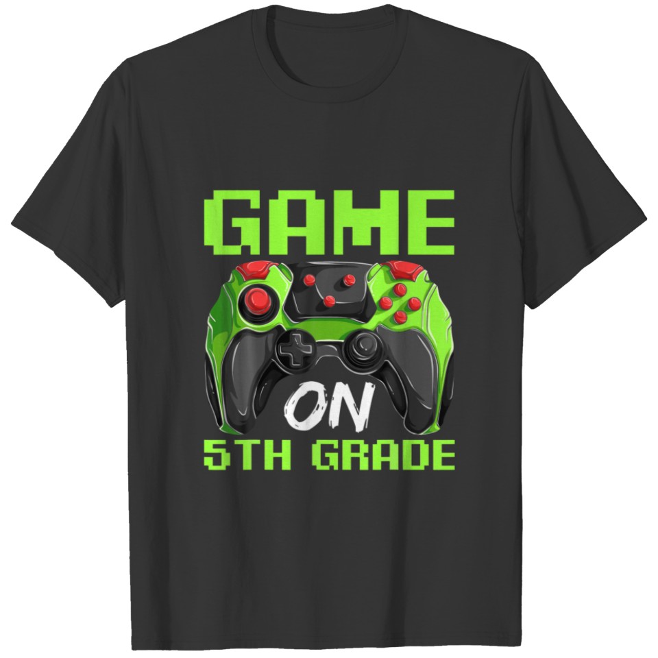 Game On 5Th Grade S, Youth Back To School Video Ga T-shirt
