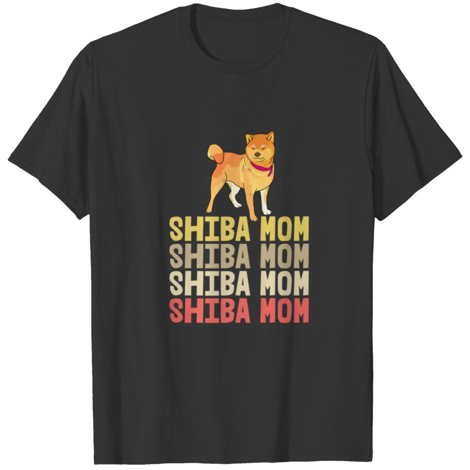 Best Shiba Inu Mom Ever Funny Women Hunting Dog Lo T-shirt