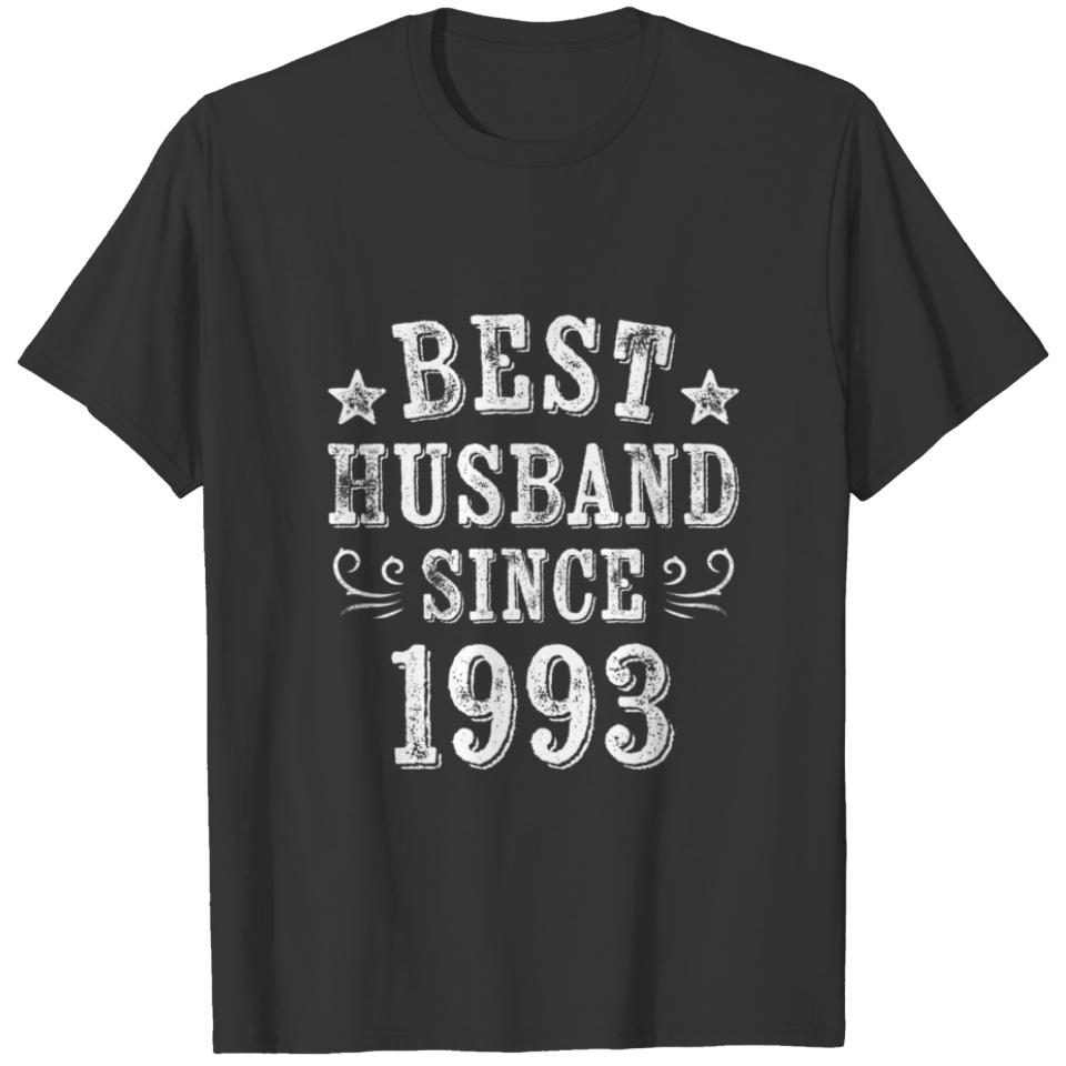 Mens Best Husband Since 1993 ,Wedding Birthday T-shirt