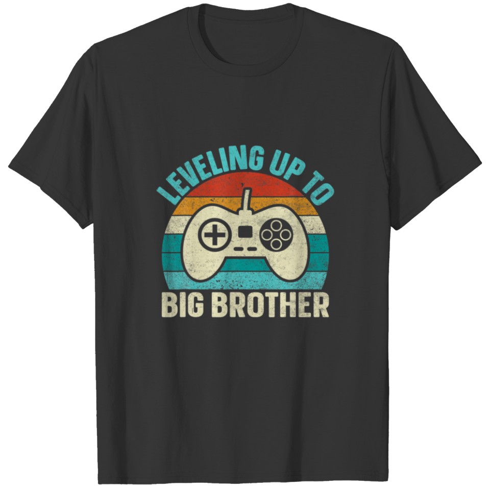 Funny Leveling Up To Big-Brother Gamer Video Games T-shirt
