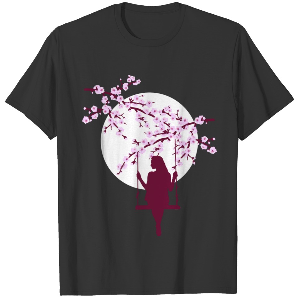 Cherry Blossoms SAKURA Full Moon Swing 2 T-shirt
