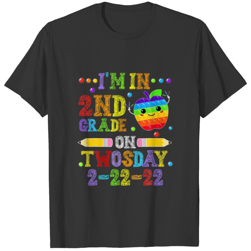 Teaching 2Nd Grade On Twosday 2/22/2022 Teacher Po T-shirt