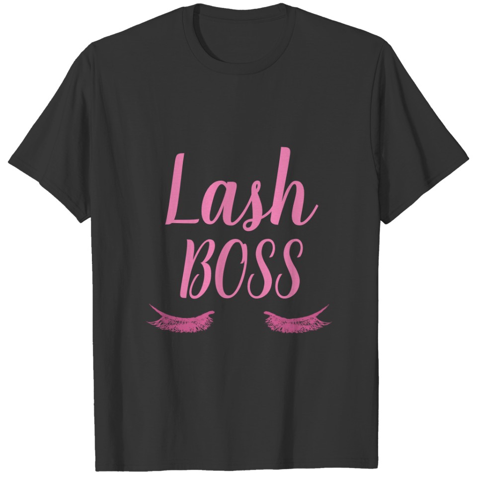 Lash Boss Hot Pink Eyelash Makeup Artist T-shirt
