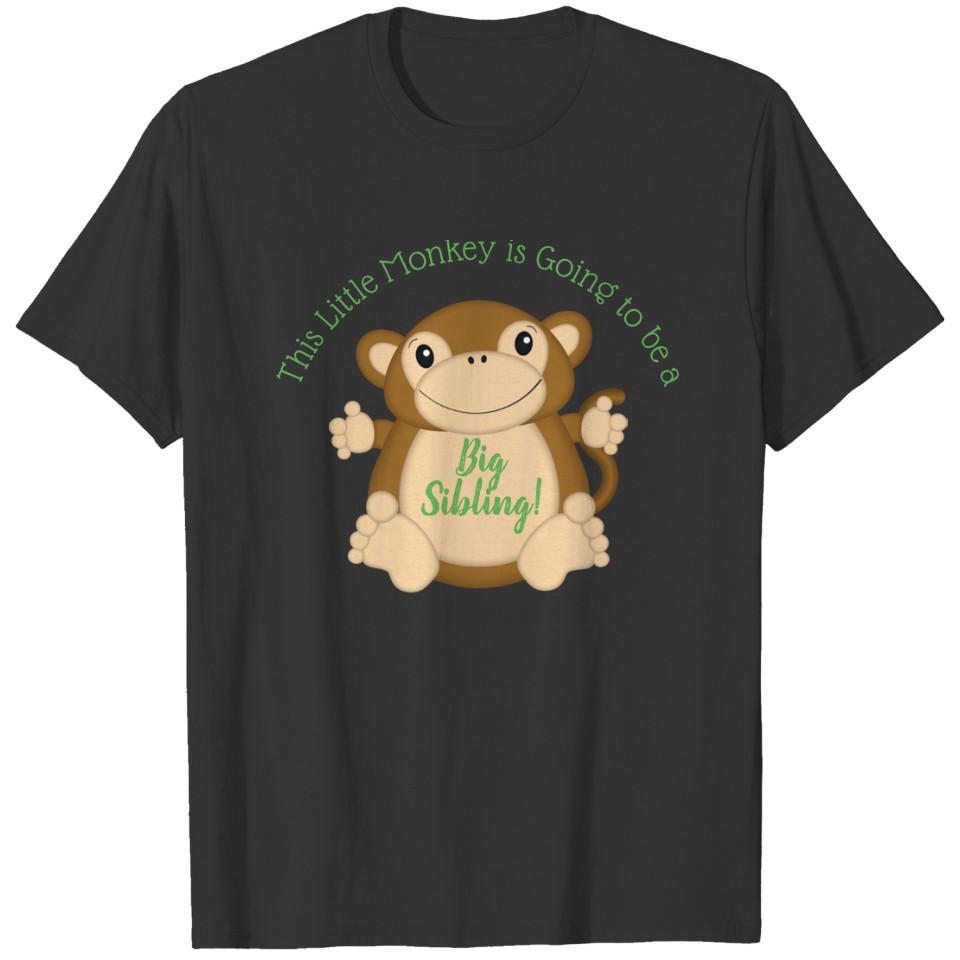 Monkey Baby Shower Green T-shirt