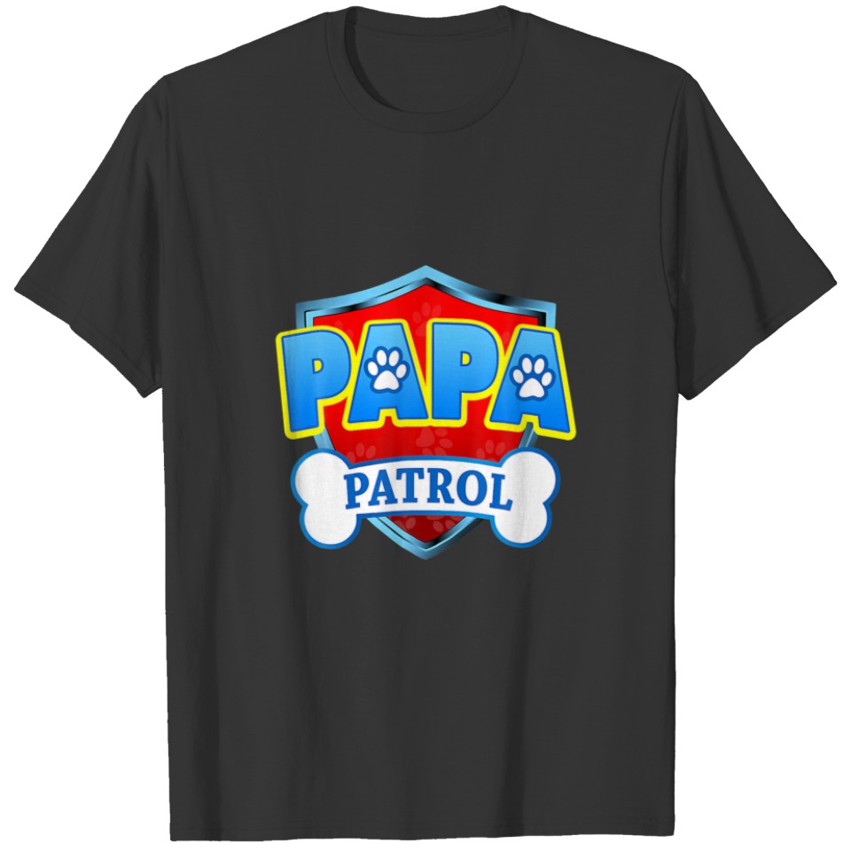 Funny Papa Patrol - Dog Mom, Dad For Men T-shirt