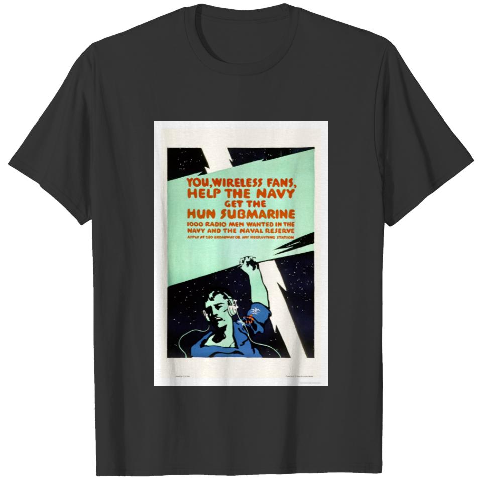 Wireless Fans, Help the Navy (US02299) T-shirt