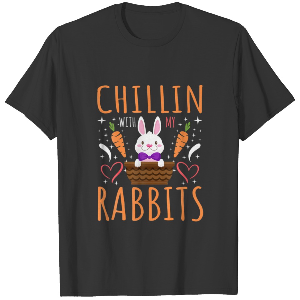 Chillin Rabbits Egg Hunt Easter Games Easter Holid T-shirt