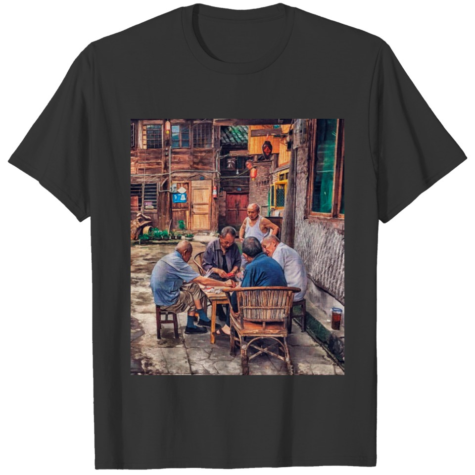Mahjong in the Alley Hutong China T-shirt