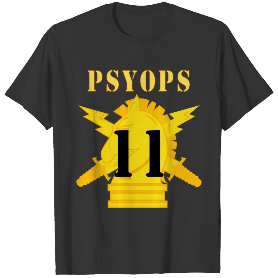 Army - PSYOPS w Branch Insignia - 11th Battalion Sweat T-shirt