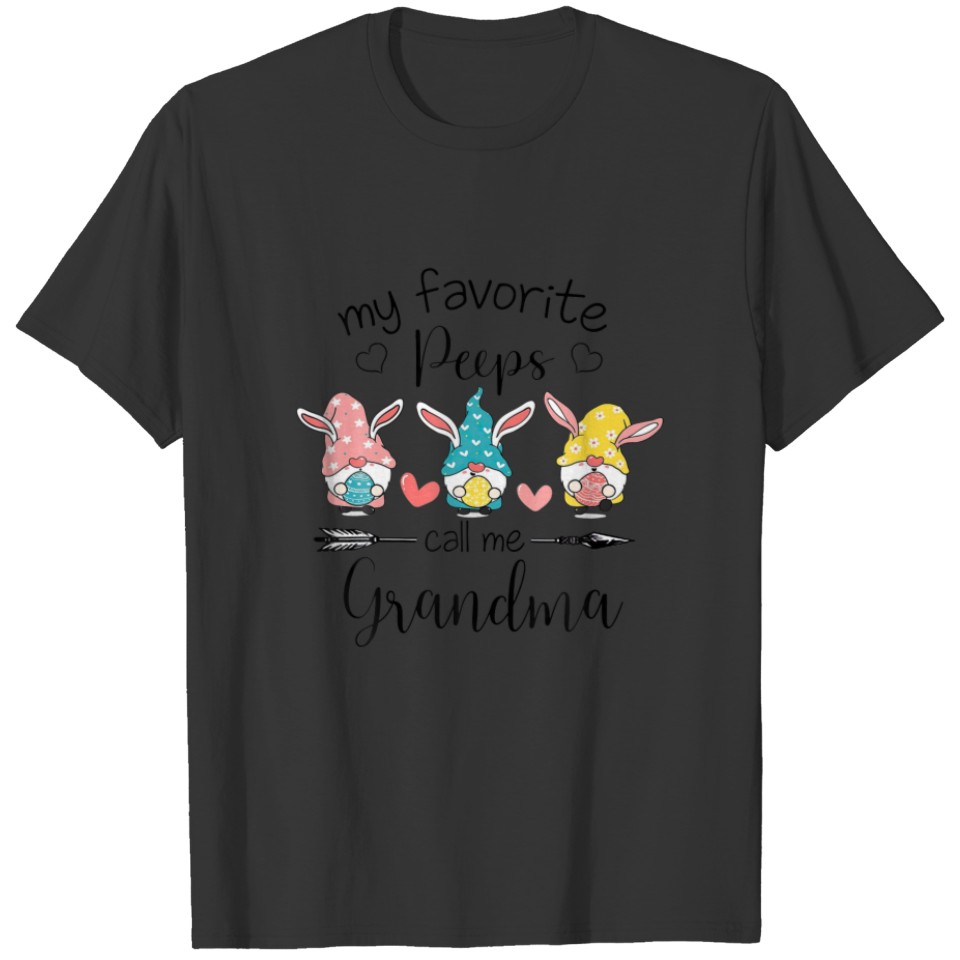 Woman Bunny Design For Grandma Easter Day Mothers T-shirt
