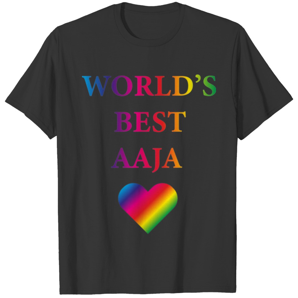WORLD'S BEST AAJA RAINBOW HEART T-shirt