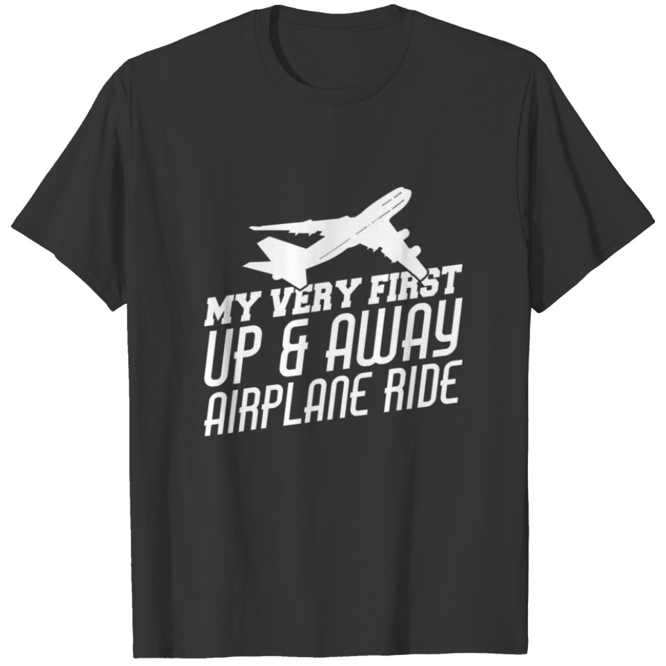 Funny First Airplane Ride Gift For Kid Pilot Flyer T-shirt