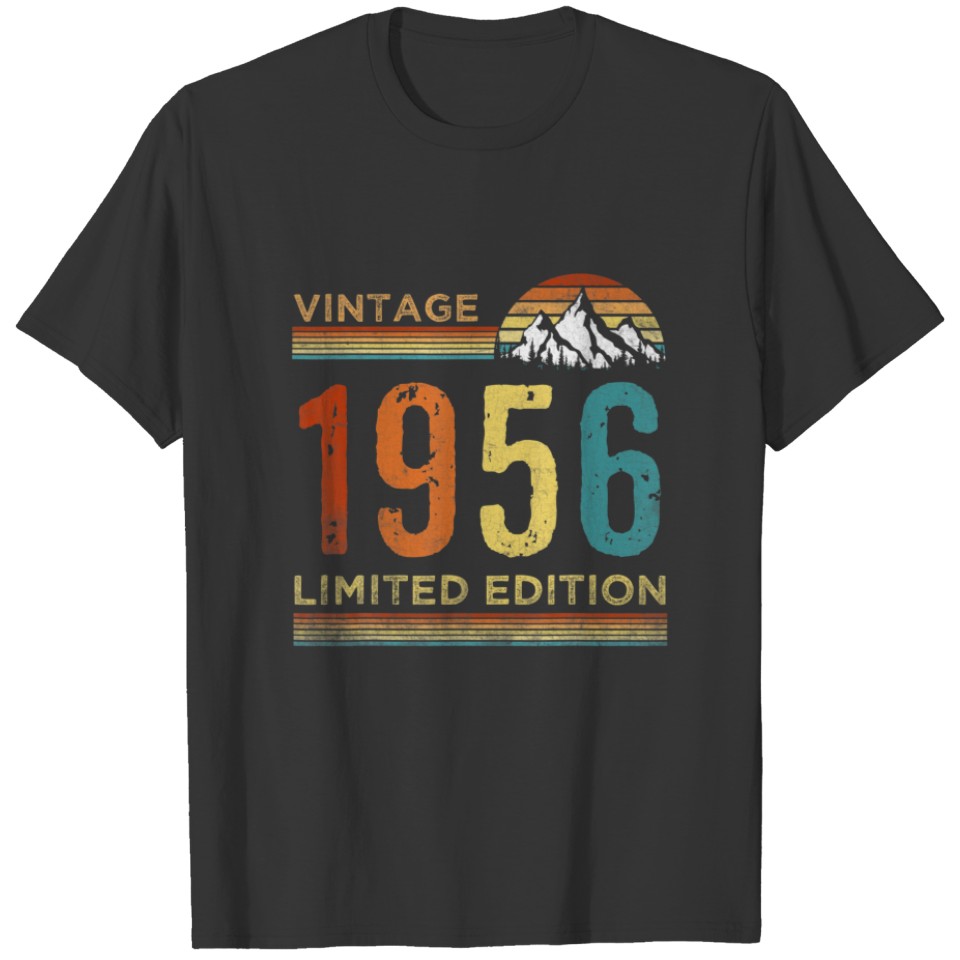 66 Year Old Vintage 1956 66Th Birthday T-shirt
