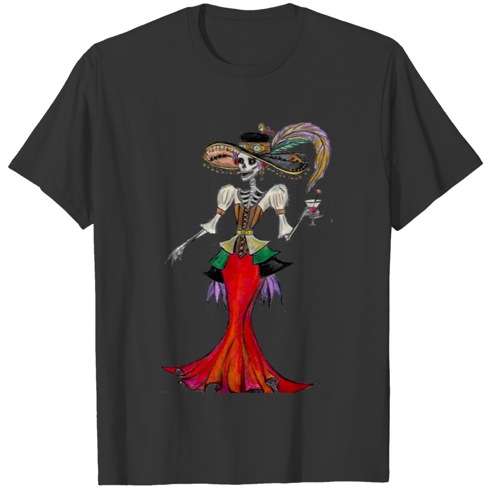 Steampunk Catrina / Dia de los Muertos T-shirt