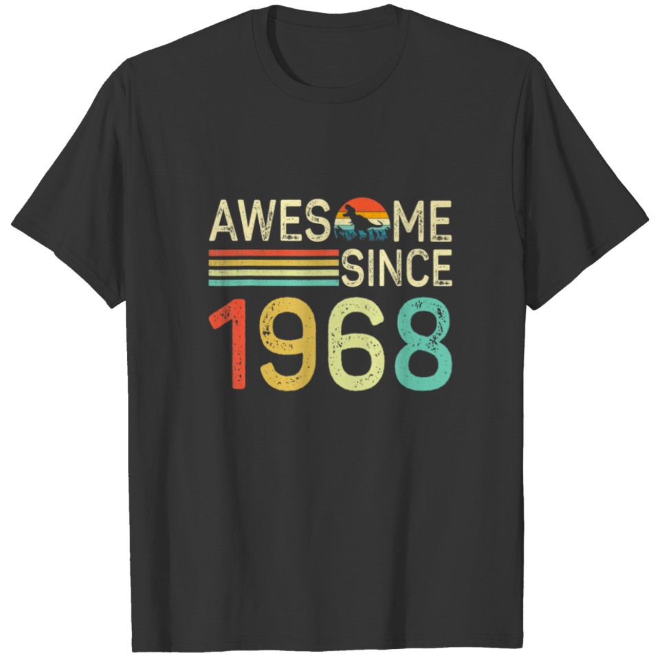 Awesome Since 1968 Vintage 54Th Birthday Gifts 54 T-shirt