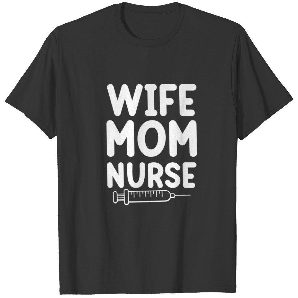 Women Mom Nurse Funny Leopard Letter Print S T-shirt