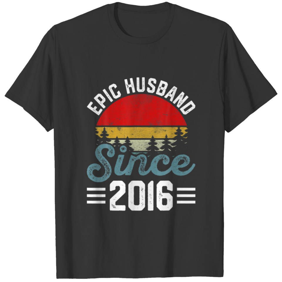 Epic Husband Since 20016 5Th Wedding Anniversary C T-shirt