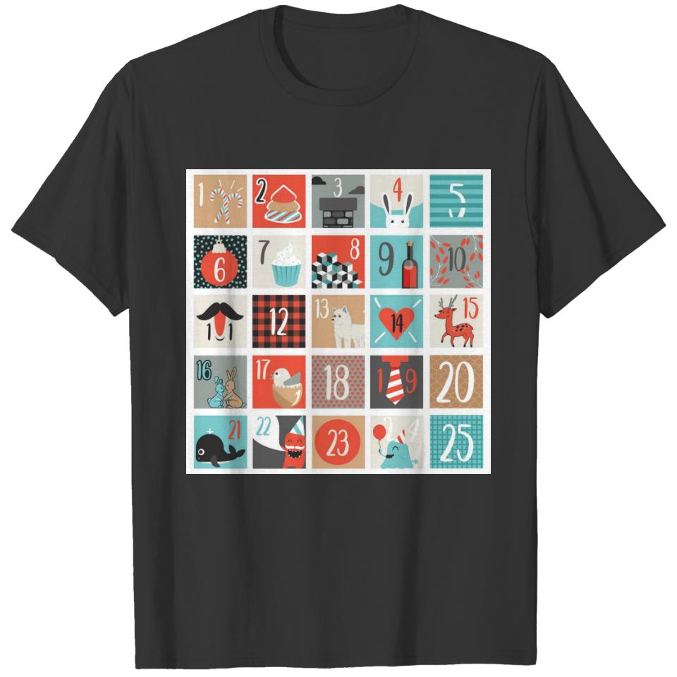 Christmas Calendar Design. Polo T-shirt