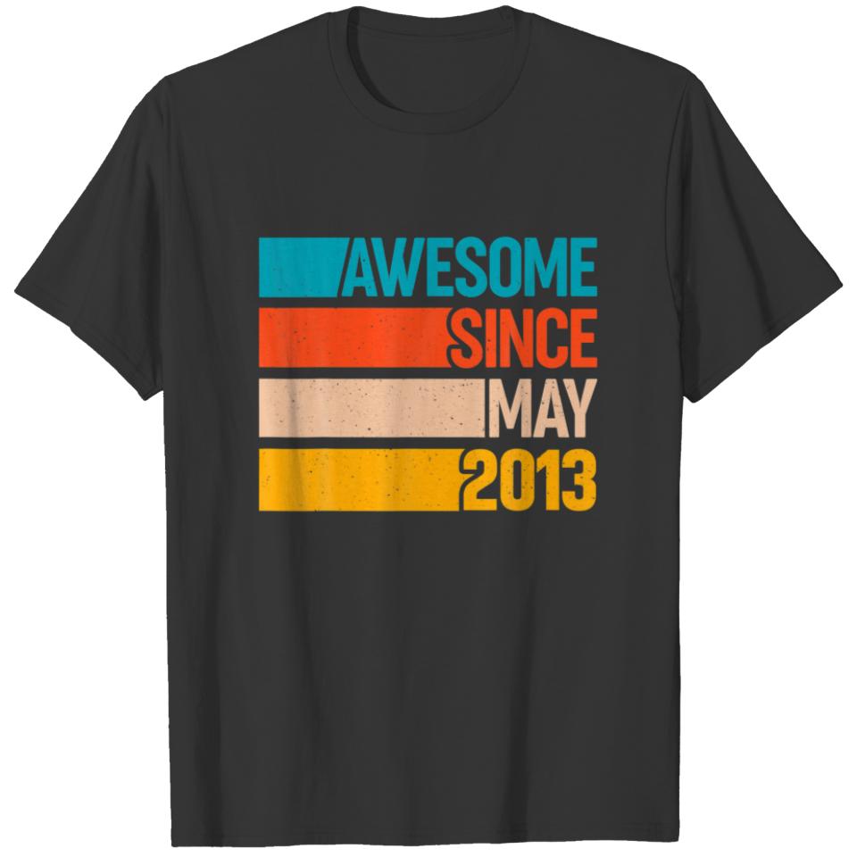 Happy 9Th Birthday 9 Year Old Awesome Since May 20 T-shirt
