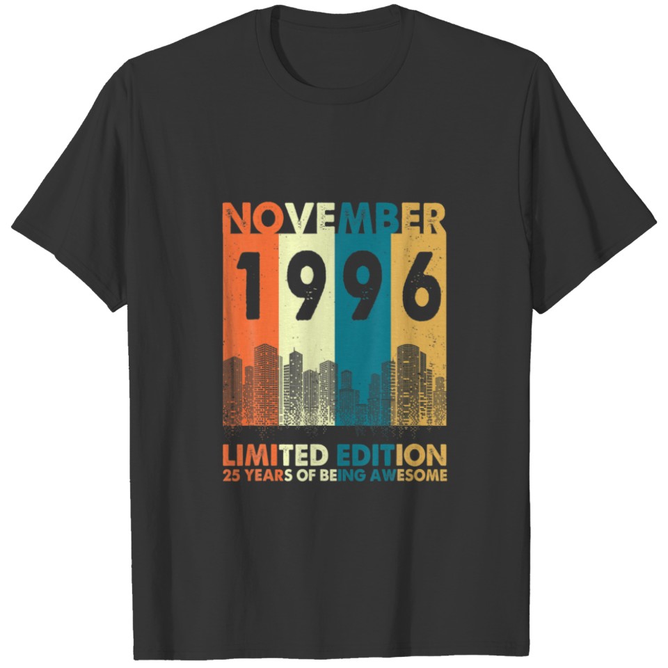 In November 1996 Limited Edition 25 Years Of Being T-shirt