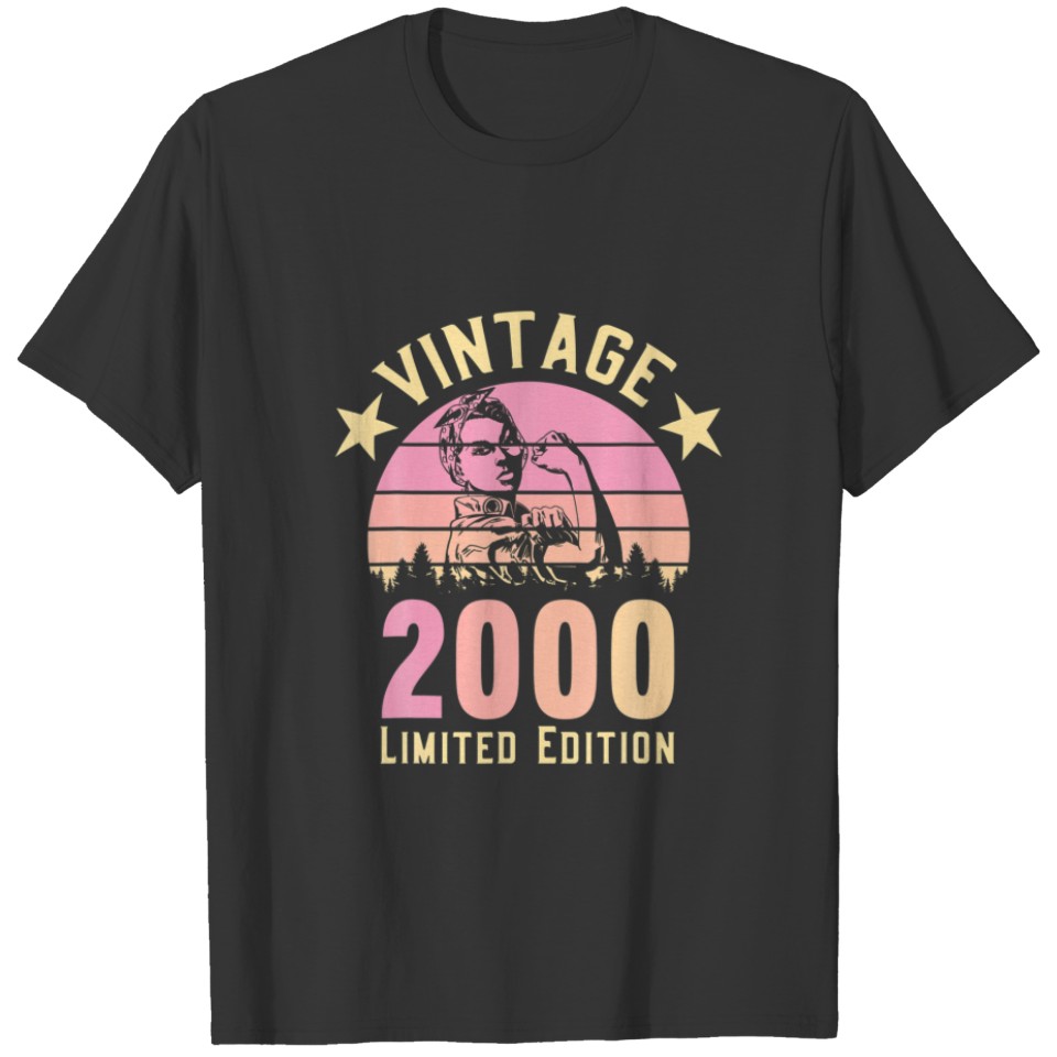 21St Birthday Gifts For Women 2000 Vintage Limited T-shirt