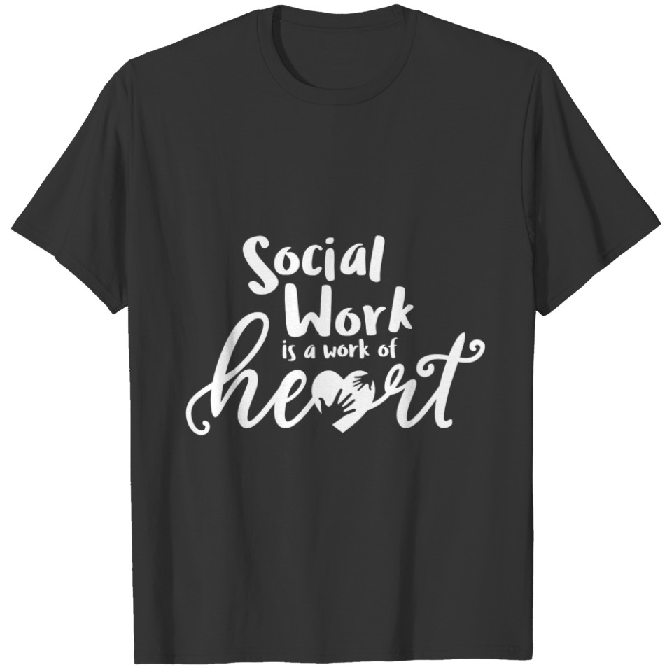 Social Work is a work of Heart - Social Work Graph T-shirt
