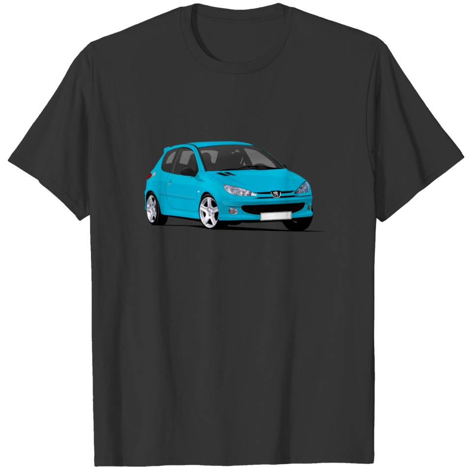 Blue Peugeot 206 GTi T-shirt