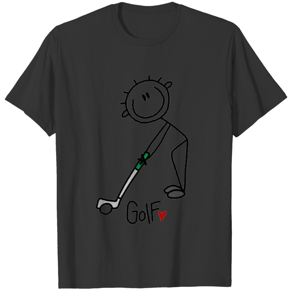 Basic Stick Figure Golf s and Gifts T-shirt