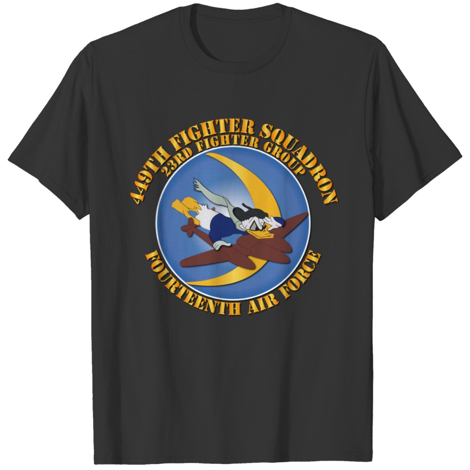 AAC - 449th FS - 23rd FG - 14th AF w Txt T-shirt